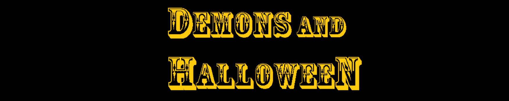 Demons And Halloween