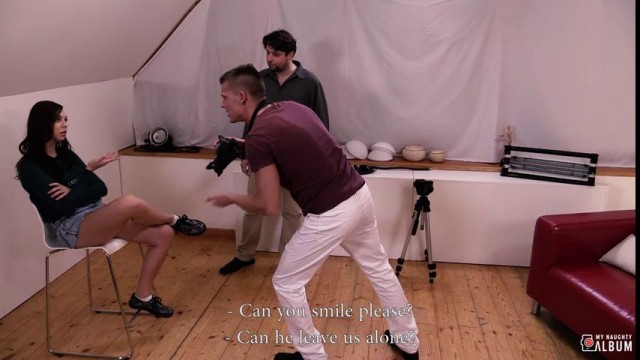 European model maddy receives a hot load of cum on her perky tits