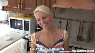 Delightful Blonde Wife Cheating her Husband