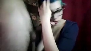Sexy Blue Hair Big Tits Girl Sharka Blue Fucked Hard By Boyfriend On Cam