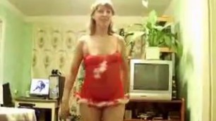 Horny Mom Shows Off Her Goods In The Spirit Of Christmas