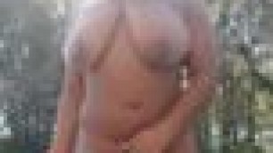 Ebony Woman Getting Naked Outside Public
