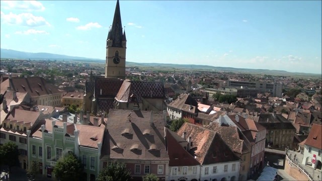 Top View of Sibiu Romania