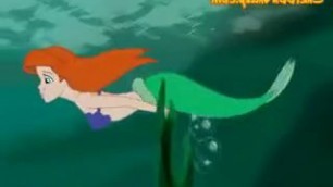Naked Ariel Swimming In The Water