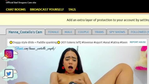 petite latina uses butt plug and fucks pussy with bad dragon dildo