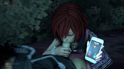 Kairi enjoying her time with Axel