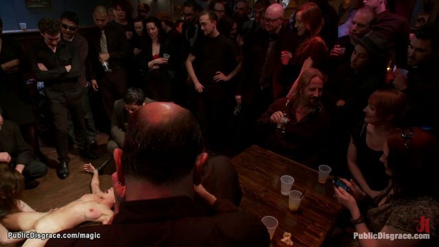 Bound fisted and fucked in public