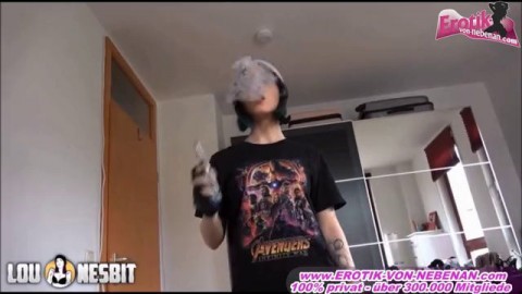 Pov Smoke Blowjob With German Amateur Teen Home Busty Redhead Teen