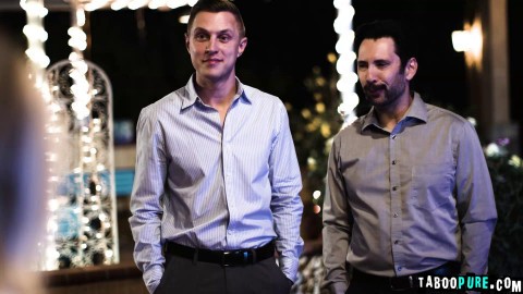 Attractive brunette server Paige got double penetration