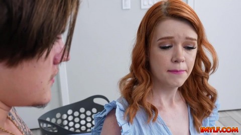 Tyler’s balls are full and stepmom Ariel is there to take care of it