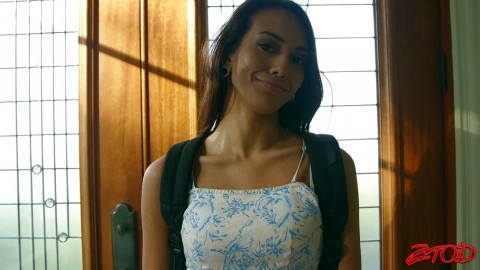 Passionate Fucking On The Bed With Skinny Neighbor Janice Griffith Sweetest Sex