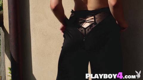 Teen Laura Devushcat shows beautiful ass during posing in hot lingerie