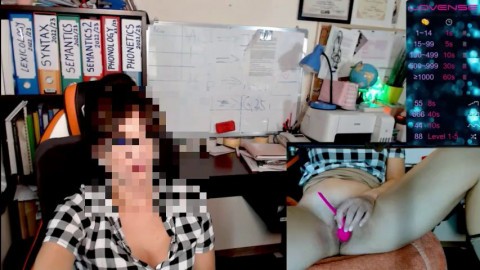 Teacher&#039;s teasing her pussy during the class - sexonly.top/awkvr