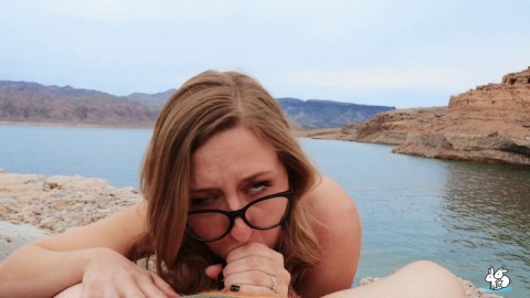 Pov Outdoors Video Of Pretty Molly Giving A Sloppy Blowjob Hd Candid Ass