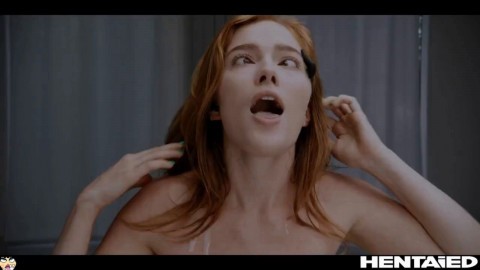 Jia Lissa and her identical clones attacked and fucked in their holes by parasite worm and alien tentacle monster