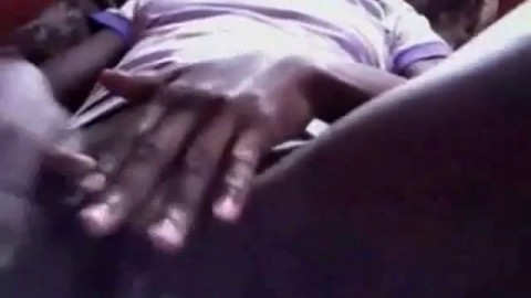 Black Girl Phat Pussy & Hard Clit Fingering Close Up Amateur Lesbian Strapon