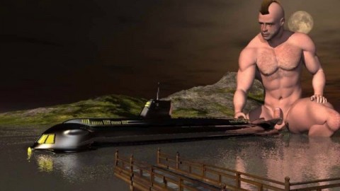 3D Muscle Males Big Cocks
