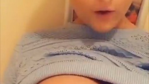 hannah brooks panties down & bra off teasing snapchat premium porn videos