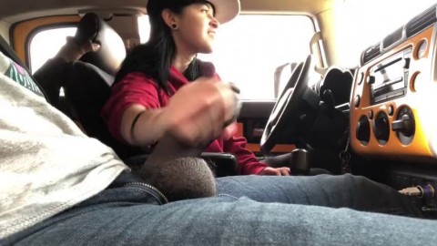 lesbian gives friend handjob in car episode 2 Exclusv.Life