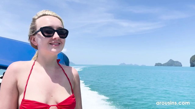 Blonde Ann Joy Having Fun While Swimming In The Sea Hot Girl Suck