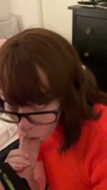 jinkies! blowjob in my velma cosplay tnaflix