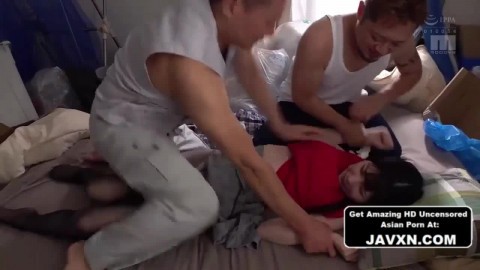 Japanese MILF Gets A Hard Gangbang