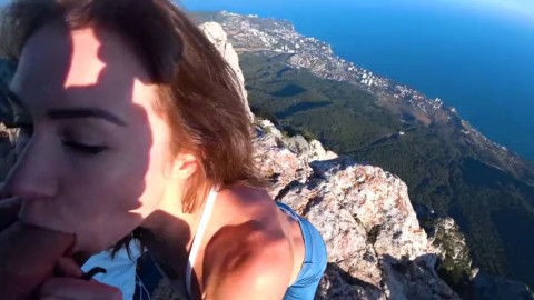 risky public fuck on a cliff. mia bandini porn petite nude