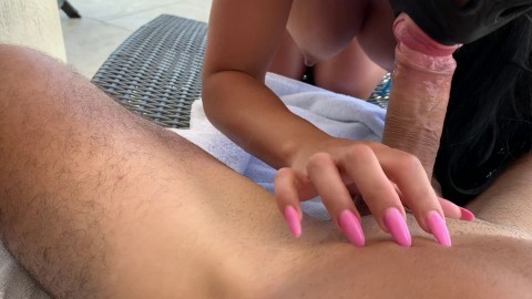 fit school teacher sucks dick outdoors a gets a cumshot in her mouth FanCentro