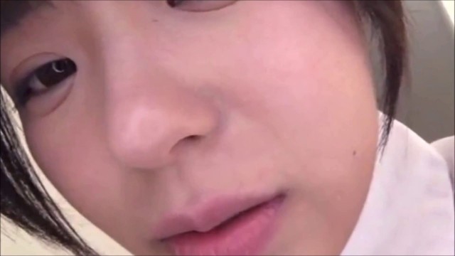 Virtual kiss with a girl in uniform