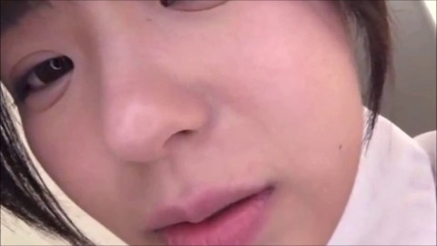 Virtual kiss with a girl in uniform