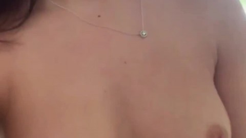 Wife Walking Around Bouncing Boobs