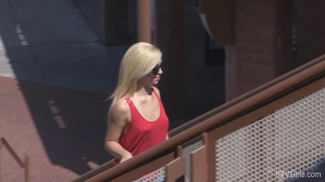 Naughty Blonde Jayde Loves Teasing In Public Places And Masturbates Beautiful Pussy