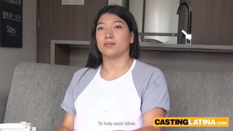 Sexy big ass Latin girl Kaori gave a perfect blowjob and perfect tit job