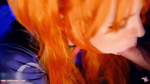 sloppy blowjob and pussy creampie mollyredwolf hub