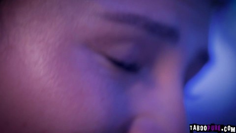 Hazel Moore getting fucked by her stepdad while her stepbrother fucks her friend Liz Jordan