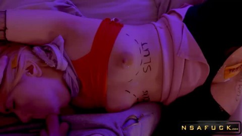 Tied Up Girlfriends Asshole Used as Party Toy Estie Kays Wild Night