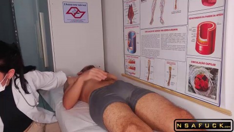 Accidental Dick Slip Nurses Shock as Patients Massive Cock Springs Free