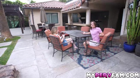 PAWG stepsister Anna Claire Clouds tells stepbro he needs his cock sucked