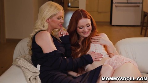 Scarlet Skies Licked Serene Syrne's Pussy To Cheer Her Up From the Break-up