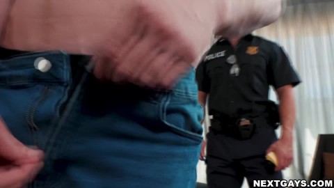 Kyle Fletcher Uses His Cock And Ass To Manipulate Officer Evan Jordie