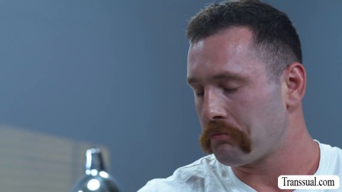 My big tits TS doctor give a blowjob for reliever