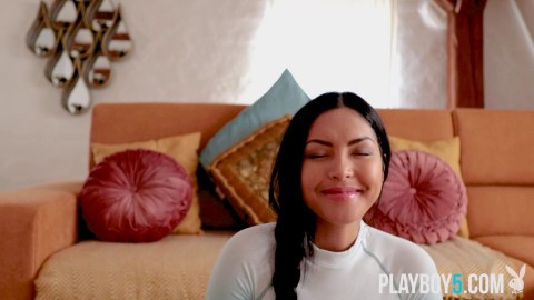 HOT petite Asian MILF model Chloe Rose posing for Playboy