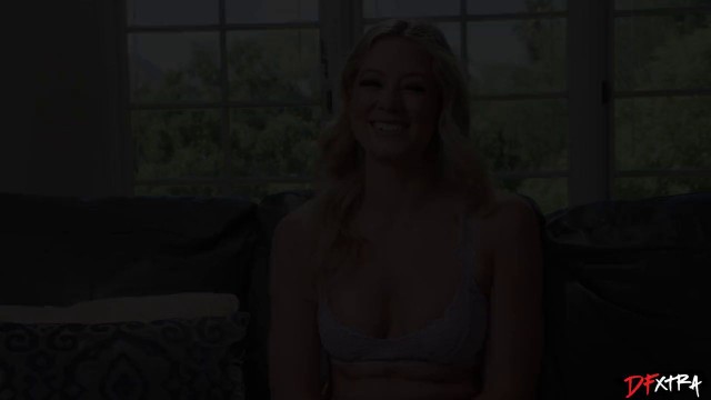 Blonde River Lynn In A White Bra Showcasing Her Stunning Figure Hot Black Pussy