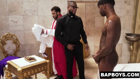 Black boy Adam Kylan whimpering and moaning as he gets fucked by Brock Johnson