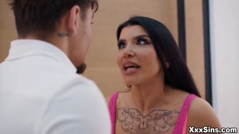 Not only that, but she's sitting right next to him on the couch