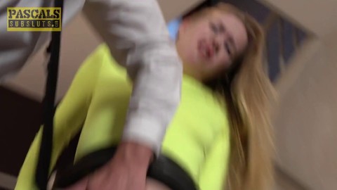 Nikki Riddle In Sexy Stockings And Miniskirt Doing A Great Blowjob khloe kay porn