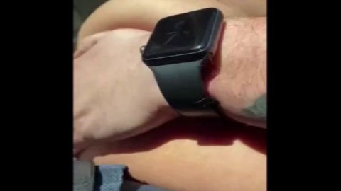 Sweet Latina blowjob and creampie in car