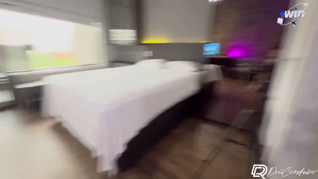 Hot mummy blows neighbor's explosion on balcony - incredible dirty sex!