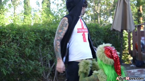 The Grinch couldnt ruin Christmas n now wants it up her ass