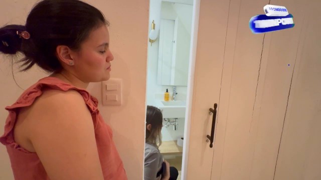 My fledgling gf serves my public bathroom sexual orders and orgasms.